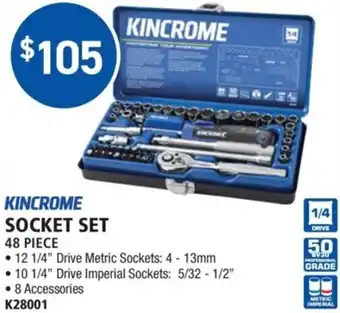 Kincrome Socket Set K28001