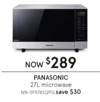 Myer Panasonic 27L Microwave offer