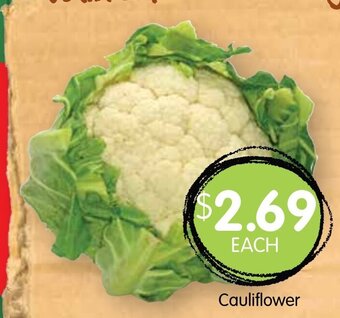 Spudshed Cauliflower offer