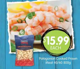 Spudshed Patagonian Cooked Prawn Meat 40/60 800g offer