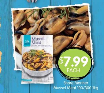 Spudshed Shore Mariner Mussel Meat 100/300 1kg offer