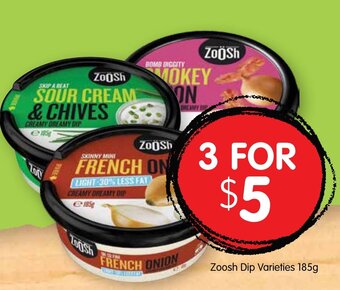 Spudshed Zoosh Dip Varieties 185g offer