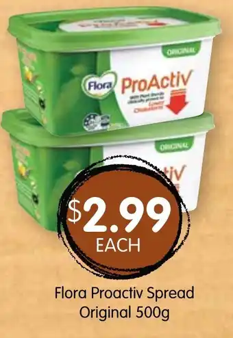 Spudshed Flora Proactiv Spread Original 500g offer