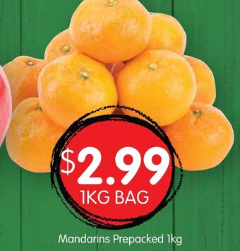 Spudshed Mandarins Prepacked 1kg offer