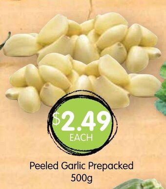 Spudshed Peeled Garlic Prepacked 500g offer