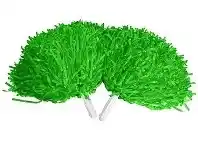 The Party People Shop Pom Poms - Lime Green 2 pk offer