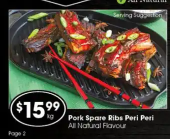 Ritchies Pork Spare Ribs Peri Peri offer