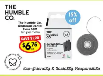 The Humble Co. Charcoal Dental Floss 50m