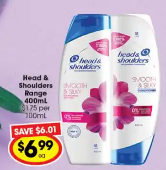 Ritchies Head & Shoulders Range 400ml offer