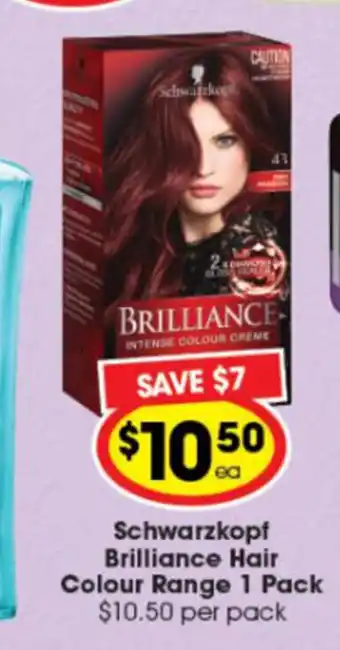 Ritchies Schwarzkopf Brilliance Hair Colour Range 1 Pack offer