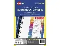 Officeworks Avery Table of Contents Divider A4 1-10 Tab offer