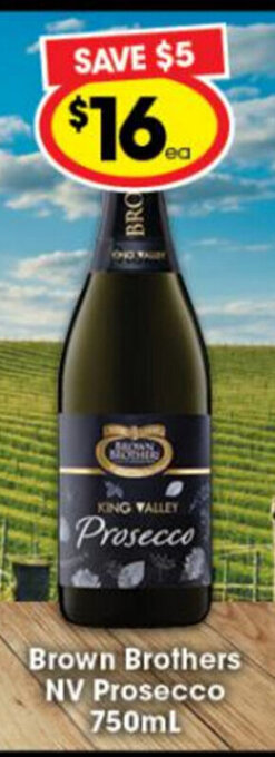 Ritchies Brown Brothers NV Prosecco 750ml offer