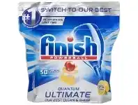 Officeworks Finish Quantum Ultimate Lemon Dishwasher Tablets 50 Pack offer