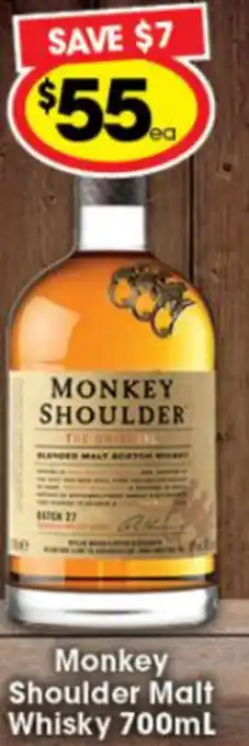 Monkey Shoulder Malt Whisky 700ml