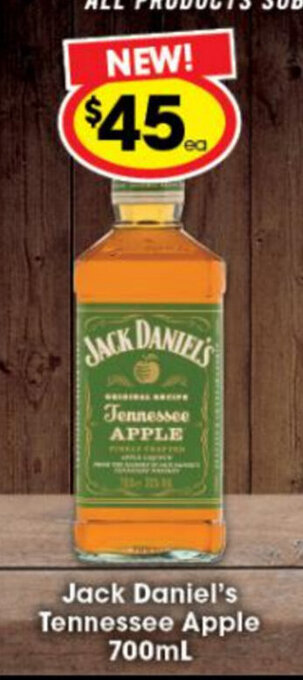 Ritchies Jack Daniel's Tennessee Apple 700ml offer
