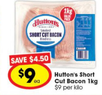 Ritchies Hutton's Short Cut Bacon 1kg offer