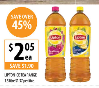 Supabarn Lipton Ice Tea Range 1.5 Litre offer