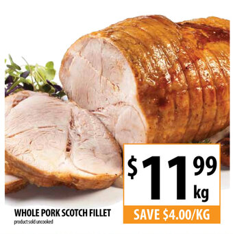 Whole Pork Scotch Fillet