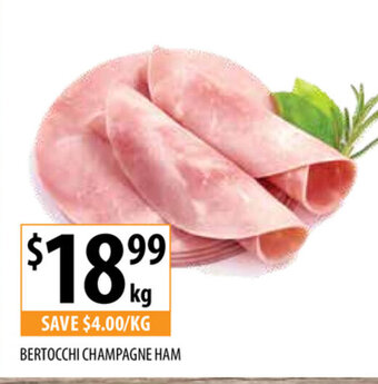 Supabarn Bertocchi Champagne Ham offer