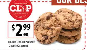 Chunky Choc Chip Cookies 12 Packs