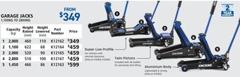 Kincrome Garage Jacks offer