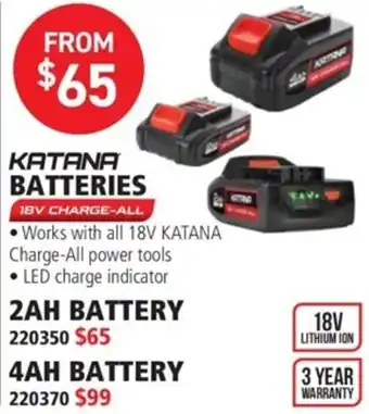 Katana Batteries