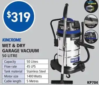 Wet & Dry Garage Vacuum 50 Litre