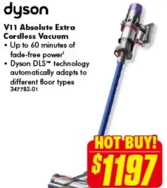 The Good Guys Dyson V11 Absolute Extra Cordless Vacuum 3477B2-01 offer