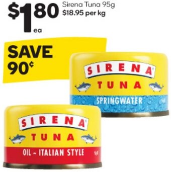 Woolworths Sirena Tuna 95g offer