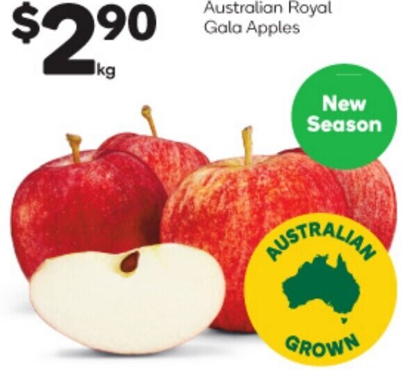 Australian Royal Gala Apples offer at Woolworths
