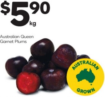 Australian Queen Garnet Plums