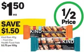 Woolworths Kind Bars 40g offer