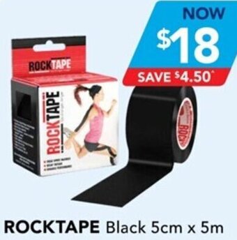 Rocktape Black 5cm x 5m