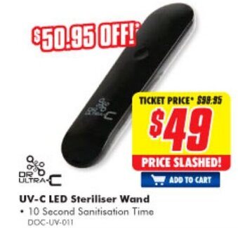The Good Guys UV-C LED Steriliser Wand DOC-UV-011 offer