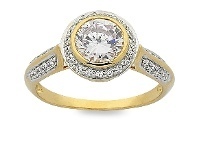 Bevilles Jewellery Gold Plated 18ct Yellow Gold Ring offer