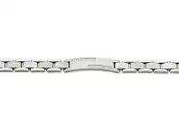 Stainless Steel Cubic Zirconia ID Bracelet