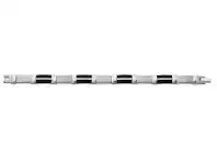 Bevilles Jewellery Stainless Steel Alternating with Rubber Men's Bracelet offer