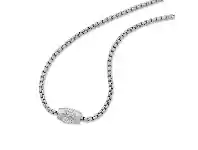 Bevilles Jewellery Stainless Steel Belcher Necklace offer