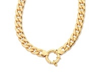 Bevilles Jewellery 9ct Yellow Gold Silver Filled Curb Bracelet offer