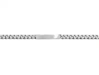 Bevilles Jewellery Sterling Silver 21cm Curb ID Medium Oxidized Bracelet offer
