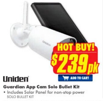 The Good Guys Uniden Guardian App Cam Solo Bullet Kit offer