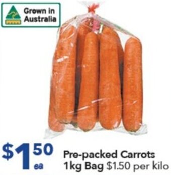Ritchies Pre-Packed Carrots 1Kg offer