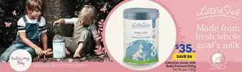 LittleOak Goats Milk Baby Formula 800g