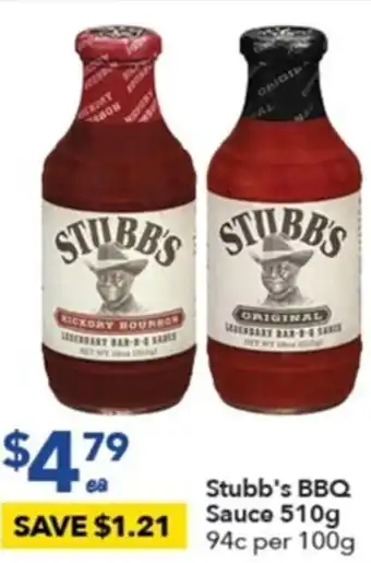 Ritchies Stubb's BBQ Sauce 510g offer