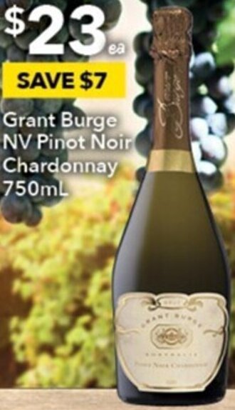 Ritchies Grant Burge NV Pinot Noir Chardonnay 750ml offer