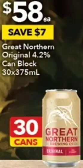 Ritchies Great Northern Original 4.2% Can Block 30x375ml offer