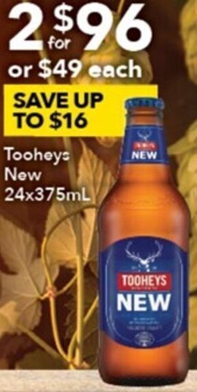 Ritchies Tooheys New 24x375ml offer