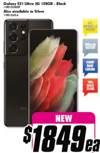 The Good Guys Galaxy S21 Ultra 5G 128GB 11901205009/1190125016 offer