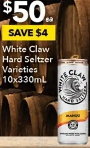 Ritchies White Claw Hard Seltzer 10x330ml offer