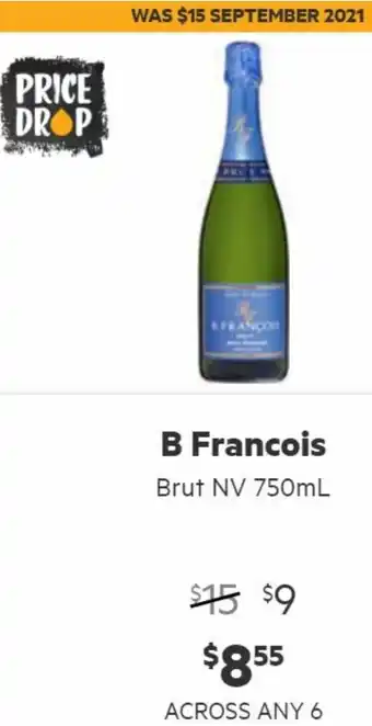 B Francois Brut NV 750ml